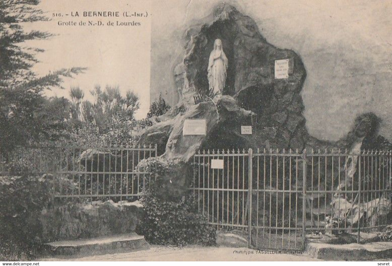 LA BERNERIE. - La Grotte De N.-D. De Lourdes. - La Bernerie-en-Retz