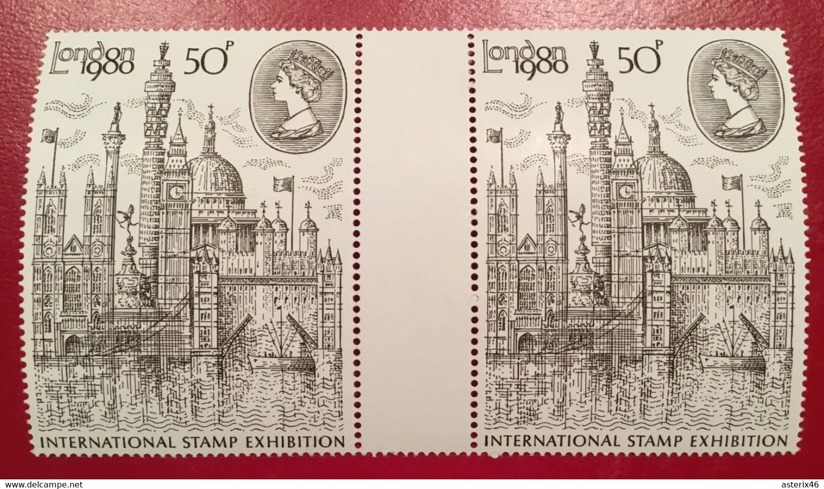 GB Mi. 835 , SG  1118 London 1980 Stamp Exhibition 1980 Gutter Pair ** - Non Classificati