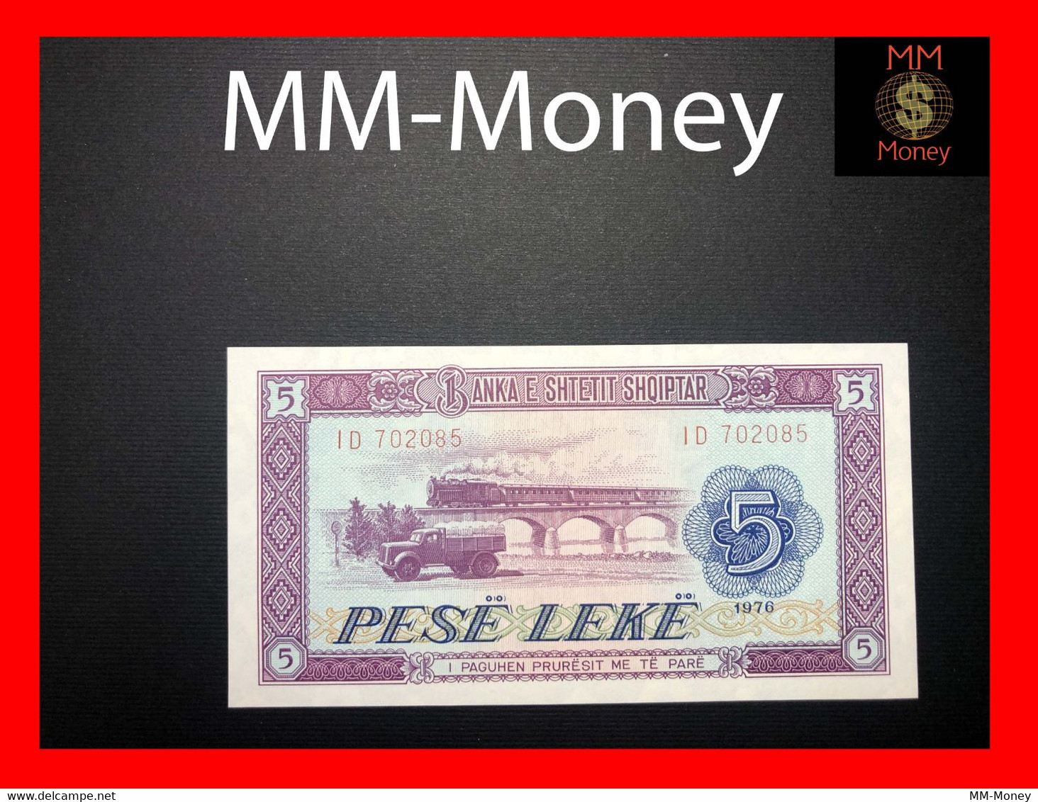 Albania 5 Leke 1976  P. 42  UNC  [MM-Money] - Albanie