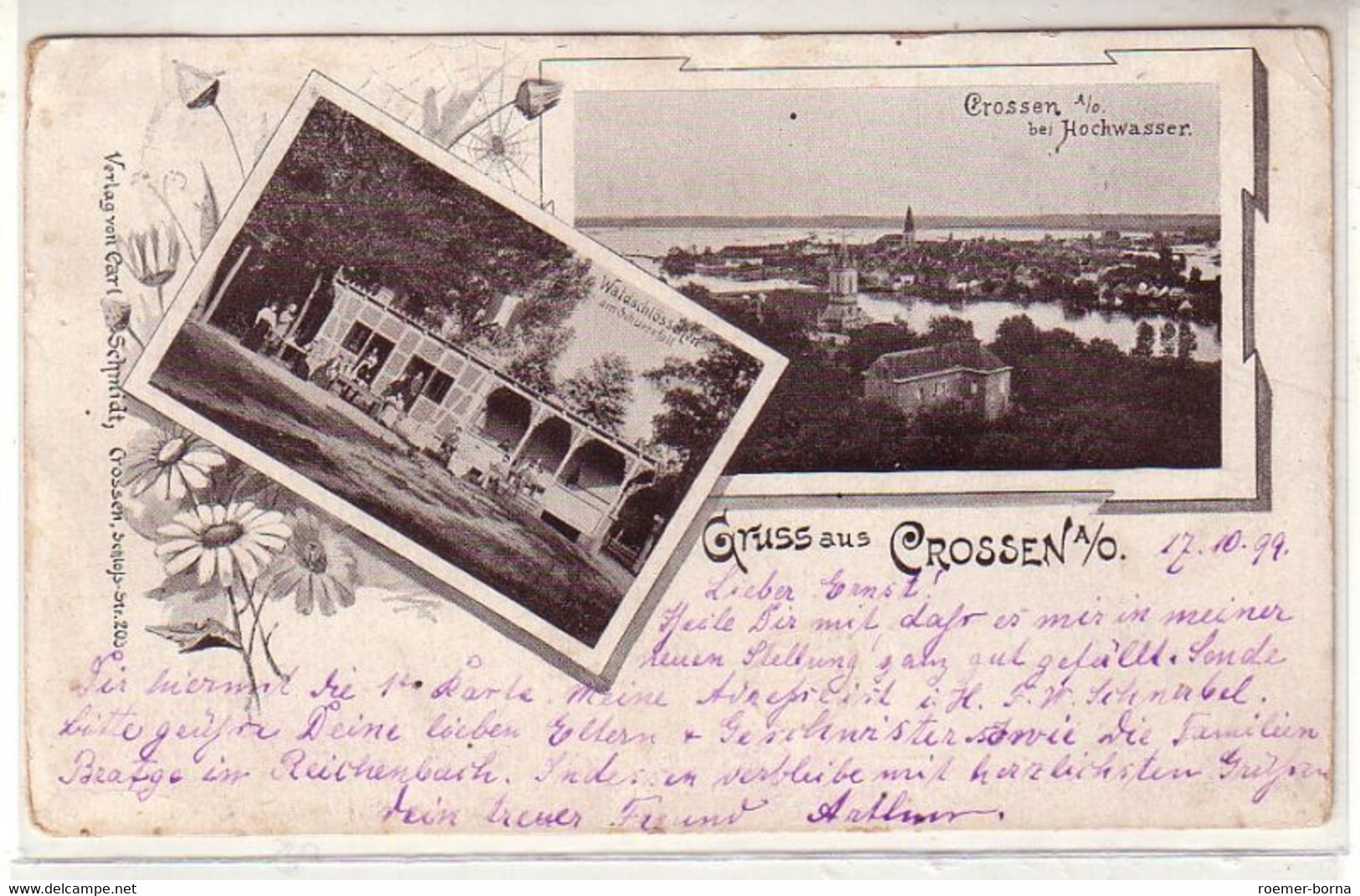 52902 Mehrbild Ak Gruss Aus Crossen An Der Oder 1899 - Unclassified