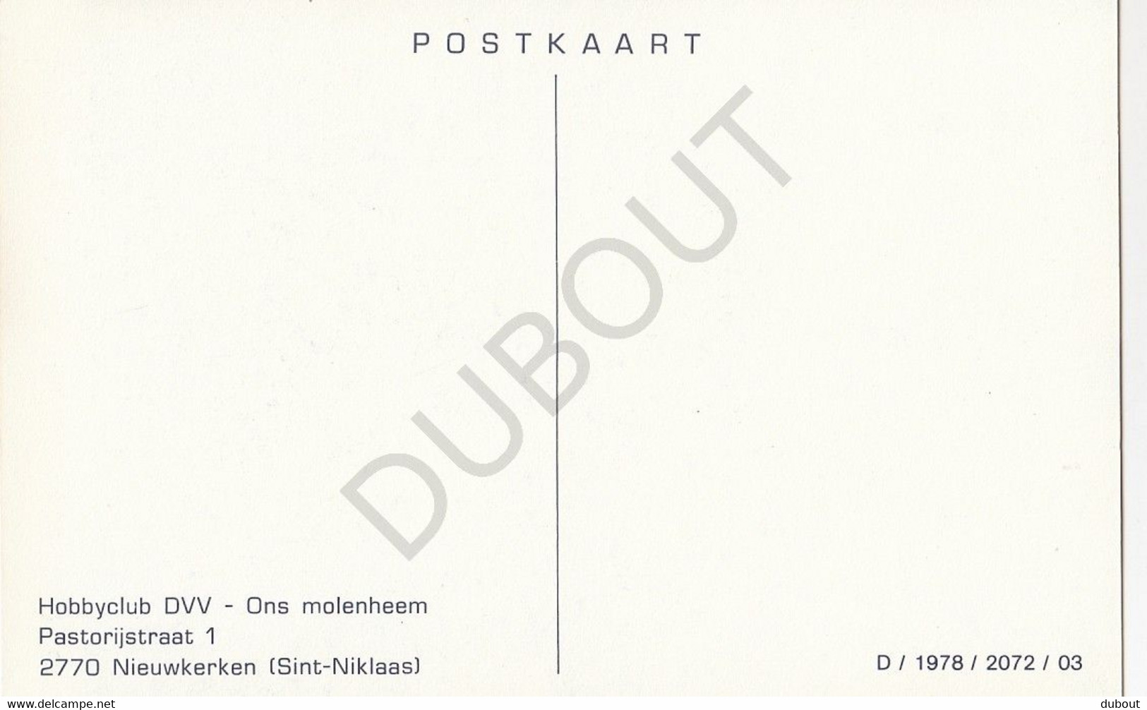 Postkaart/Carte Postale ZOMERGEM - Molen - Bekemolen (C260) - Zomergem