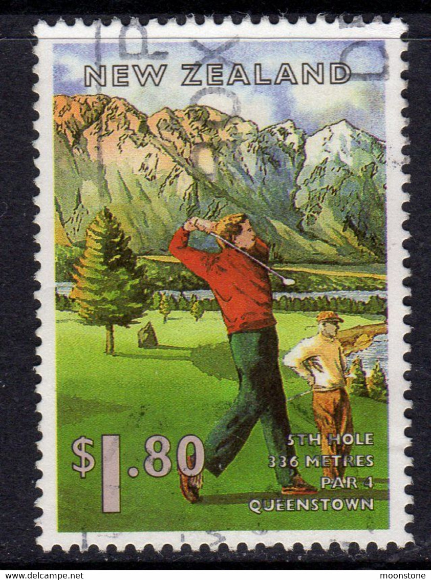 New Zealand 1995 Golf Courses $1.80 Value, Used, SG 1864 - Used Stamps