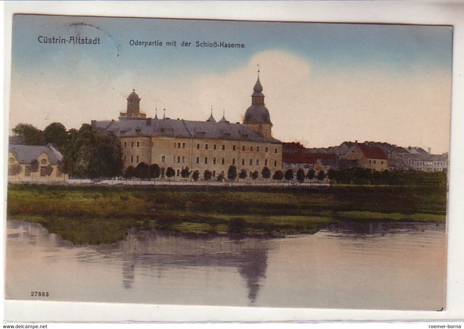 57551 Ak Cüstrin-Altstadt Oderpartie Mit Der Schloß Kaserne 1913 - Non Classés