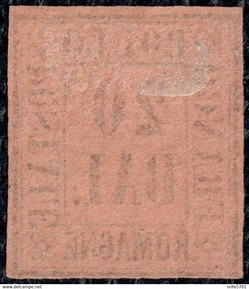 ROMAGNE - FRANCOBOLLO DA 20 BAI. PROVA SU CARTA COLOR FULVO - CATALOGO SASSONE P13 - NUOVO MH * - Romagne