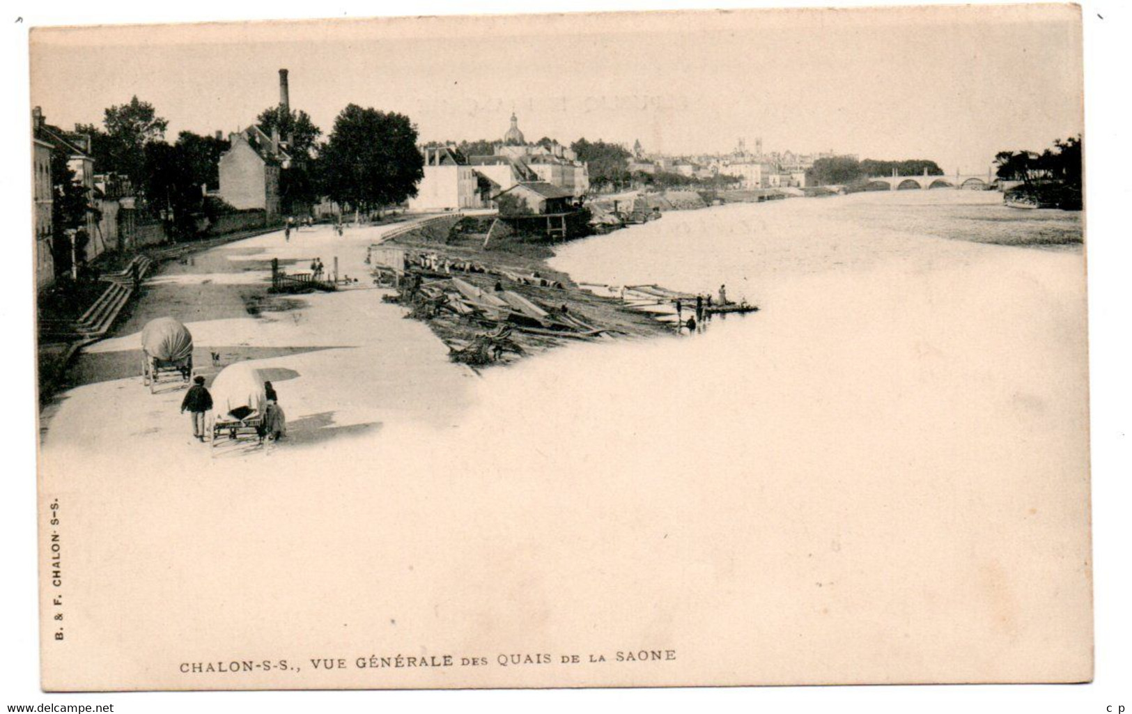 Chalon Sur Saone - Vue Generale Des  Quais De La Saone    - CPA° - Chalon Sur Saone