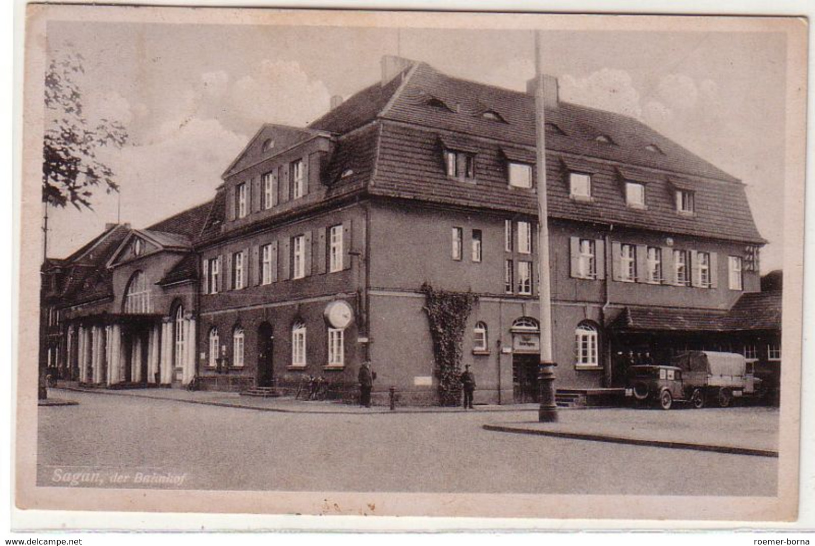 60658 Ak Sagan Zagan Der Bahnhof 1940 - Ohne Zuordnung