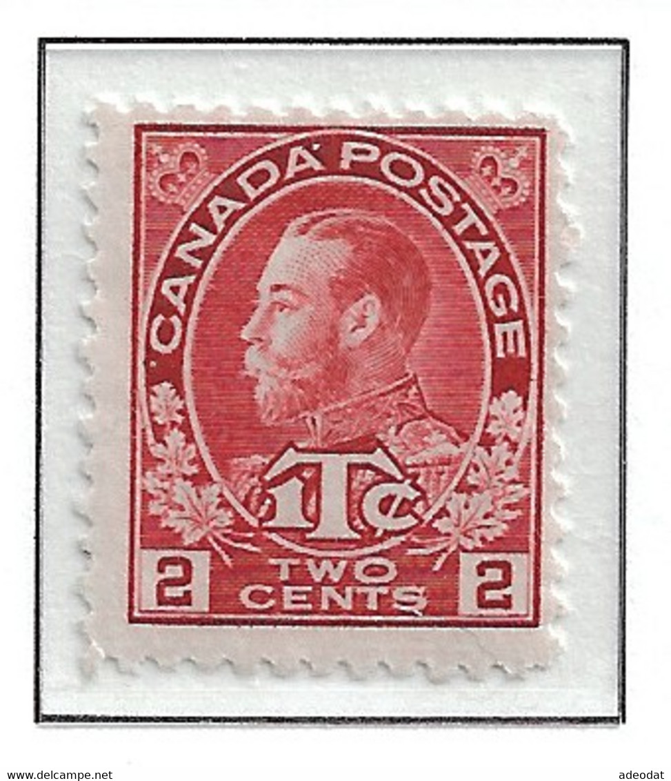 CANADA 1916 WAR TAX SCOTT MR3 MNH - Sellos De Impuesto De Guerra