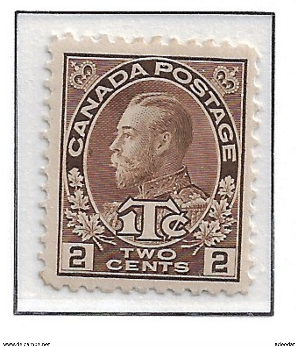 CANADA 1916 WAR TAX SCOTT MR4 DIE II MLH - Kriegssteuermarken