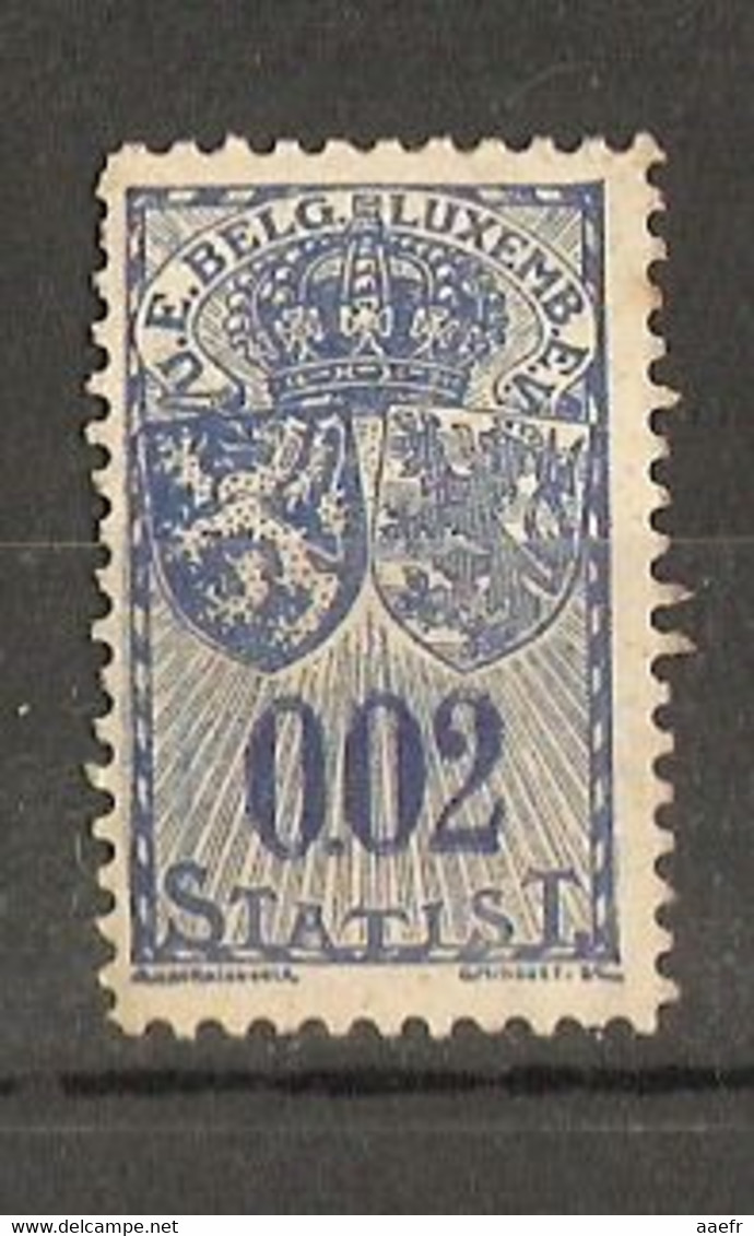 Luxembourg - 0,02 Francs STATIST - Fiscal U.E. Belgo-Luxembourg - MNH - Steuermarken