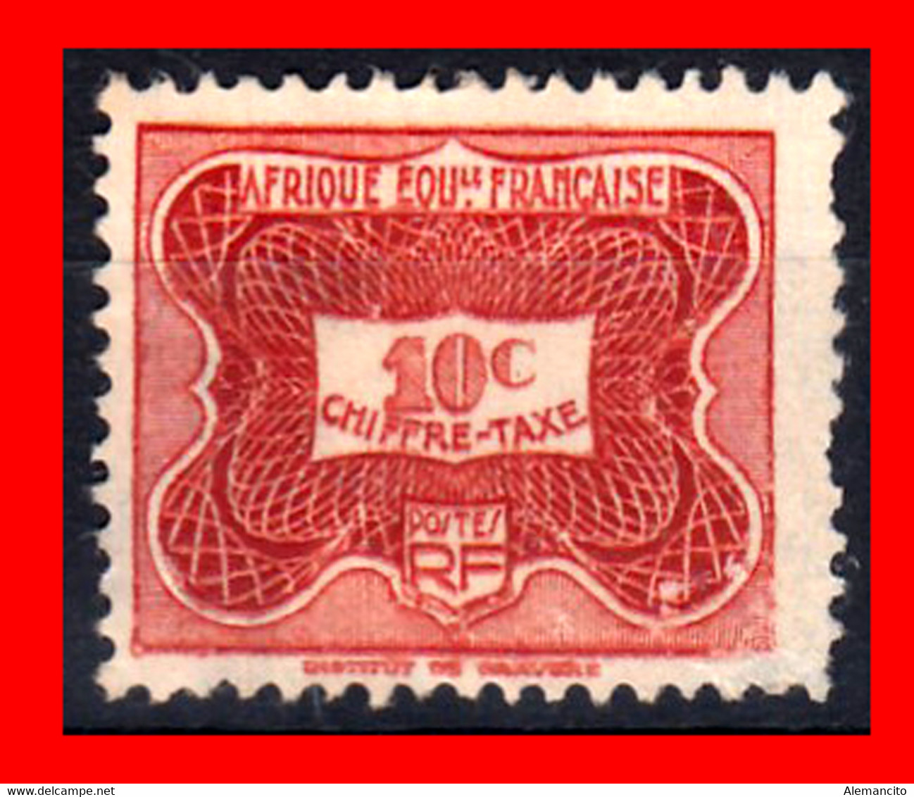 AFRICA ECUATORIAL  ( FRANCIA COLONIAS ) AÑO 1947 MOTOVOS LOCALAS - Dienstmarken