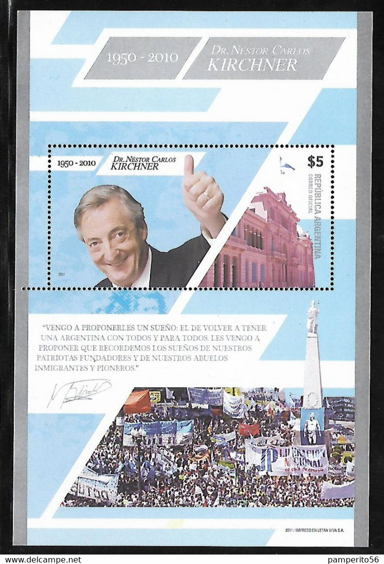 Argentina Año 2011 - Carlos Kirchner - Personakes - Presidentes - Nuevos