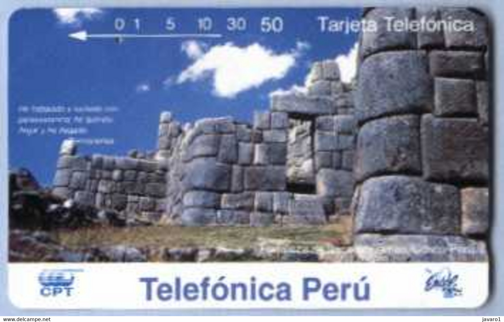 PERU : T40 50 DIC.94/014 Forteleza De Sacsayhuaman USED - Peru