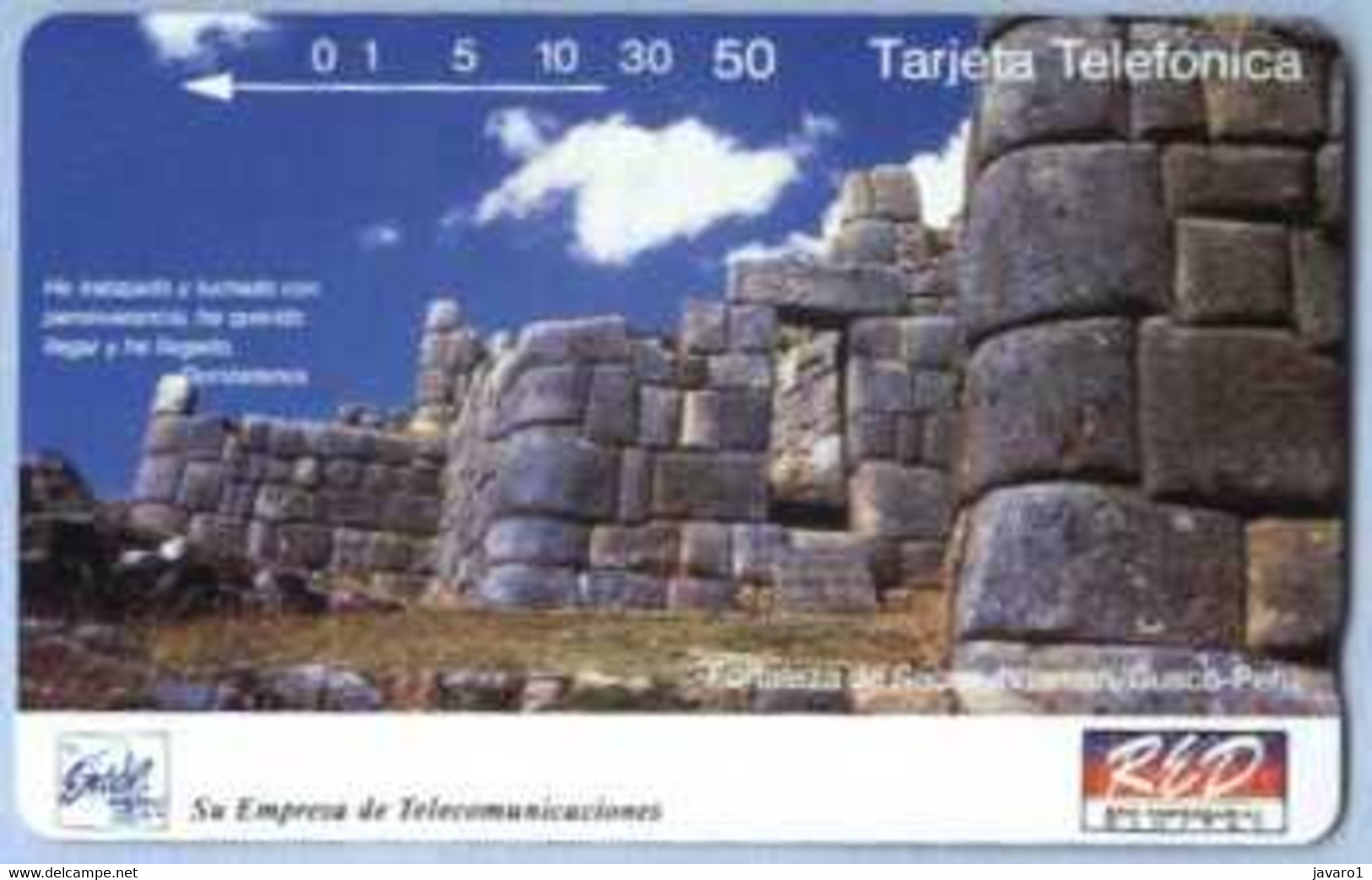 PERU : T15 50 ENE.94/002 Forteleza De Sacsayhuaman USED - Peru