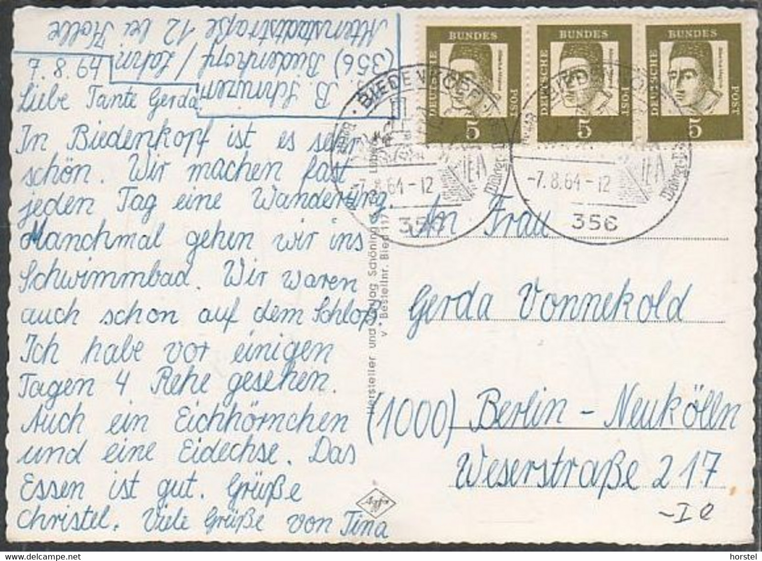 D-35216 Biedenkopf An Der Lahn - Alte Mehrbildkarte - Freibad - Schwimmbad - 3x Nice Stamps - Siehe Stempel ! - Biedenkopf