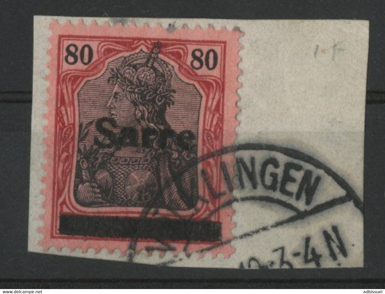 SARRE N° 16 Cote 400 € Oblitéré Sur Fragment TB . (voir Description) - Used Stamps