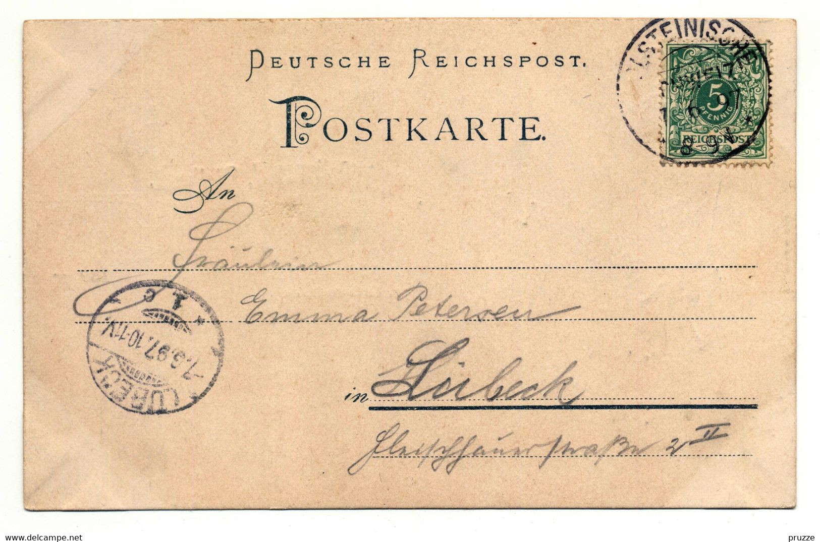 Sielbeck 1897, M. Raht "Hotel Kellersee", Kr. Eutin, Vorläufer-Karte - Eutin