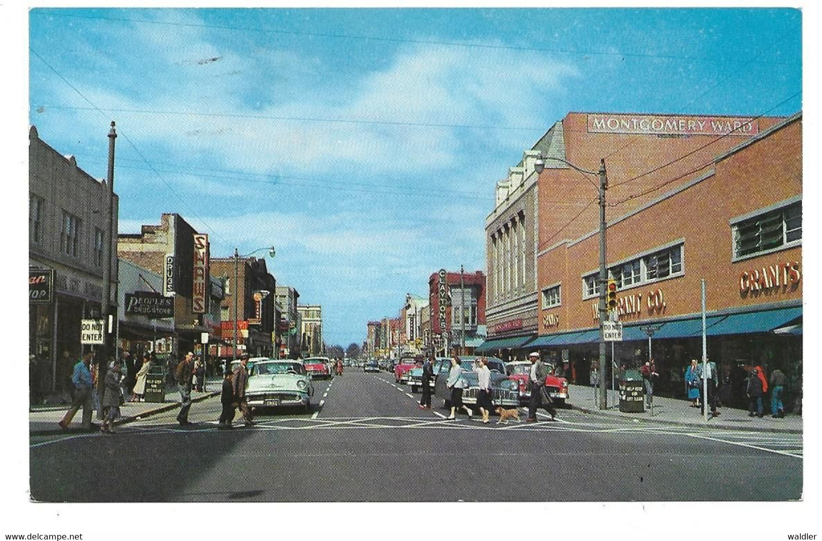 VIRGINIA  -  NEWPORT NEWS, WASHINGTON AVENUE  1958 - Newport News