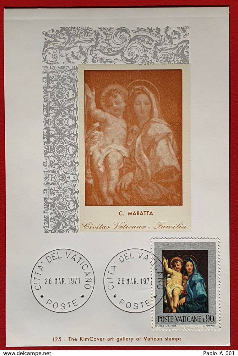 VATICANO VATIKAN VATICAN 1971 MADONNA BY MARATTA MAXIMUMCARD - Altri & Non Classificati