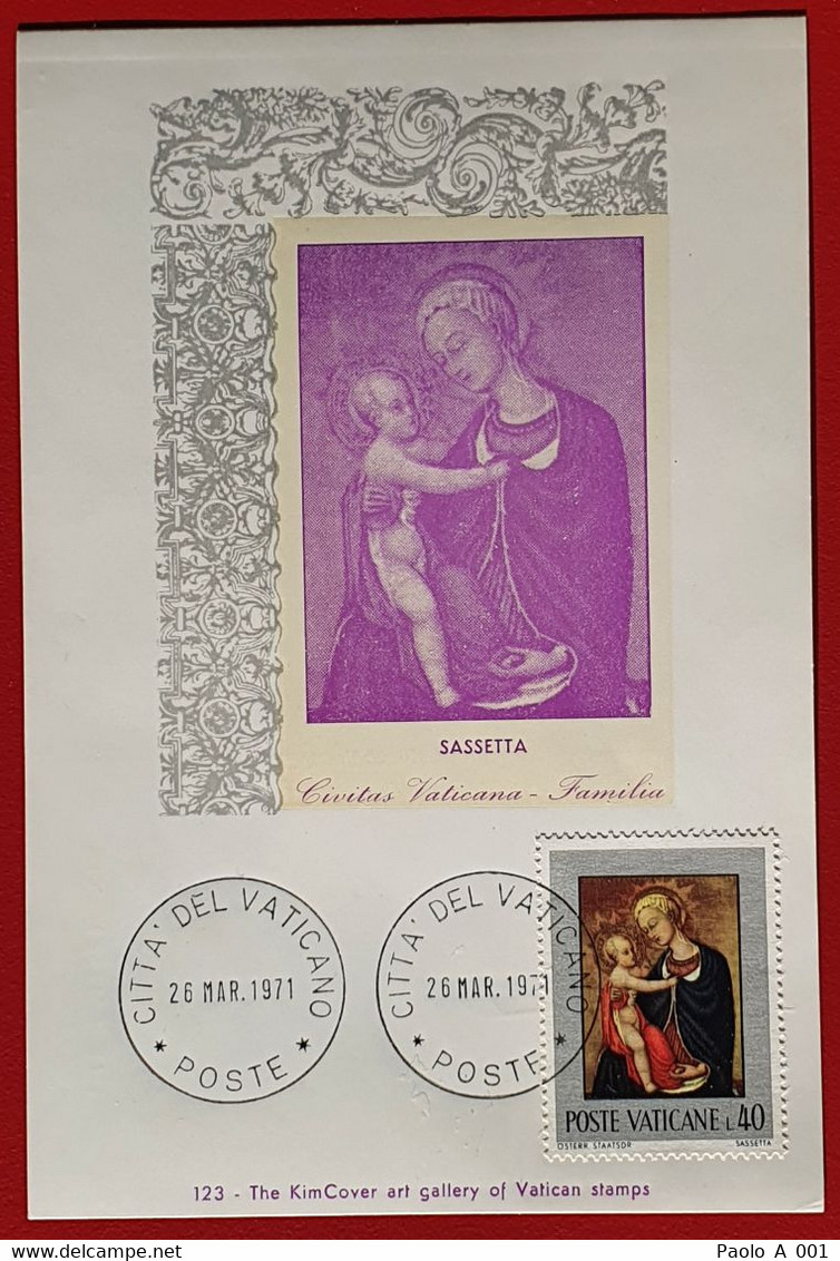 VATICANO VATIKAN VATICAN 1971 MADONNA BY SASSETTA MAXIMUMCARD - Autres & Non Classés