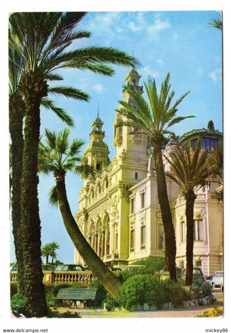 Monaco -- 1965 -- Le Casino ....timbre...cachet......5° Festival De La Télévision - Exotischer Garten