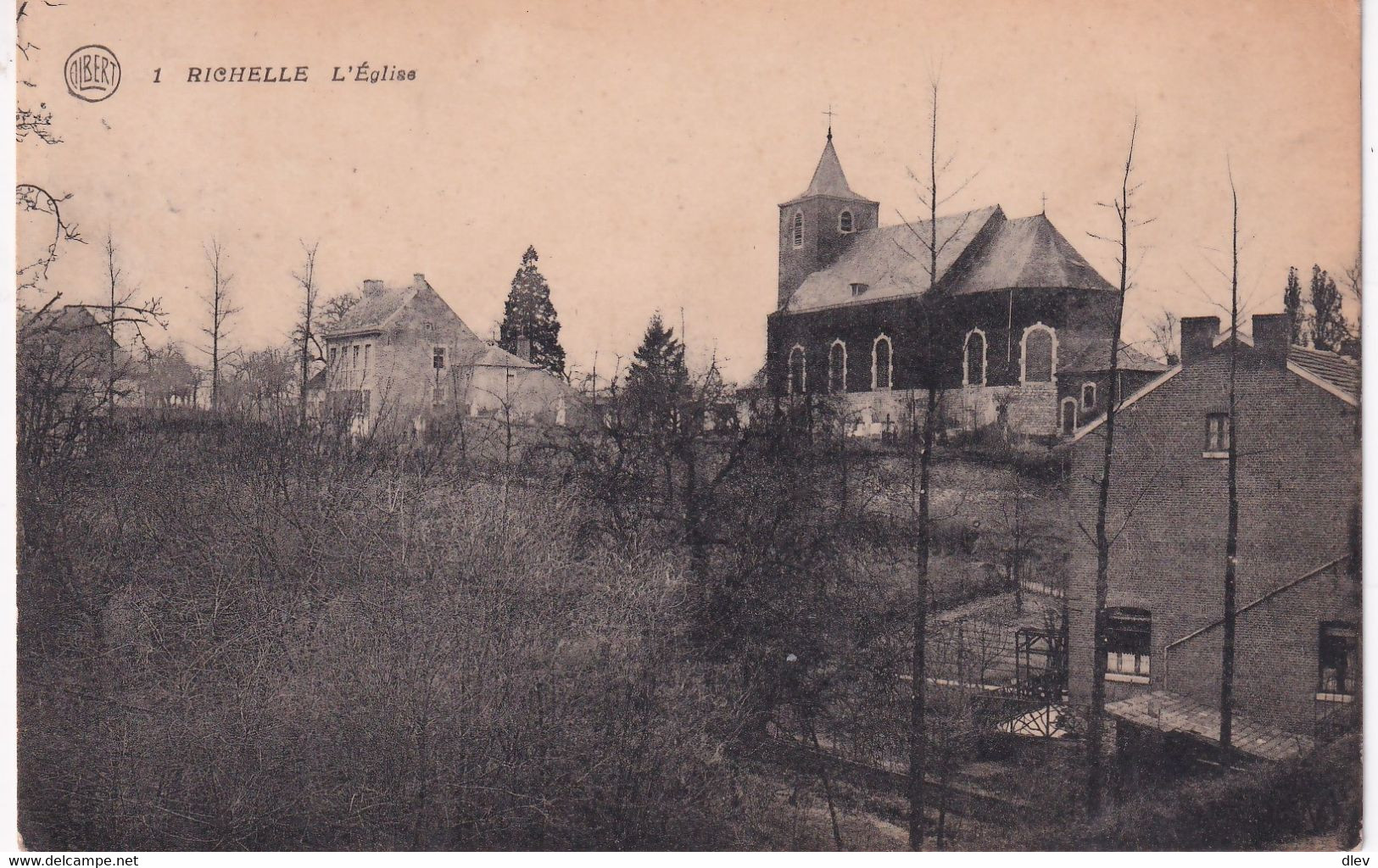 Richelle - L' Eglise Et Environs - Edit. Albert N° 1 - Visé