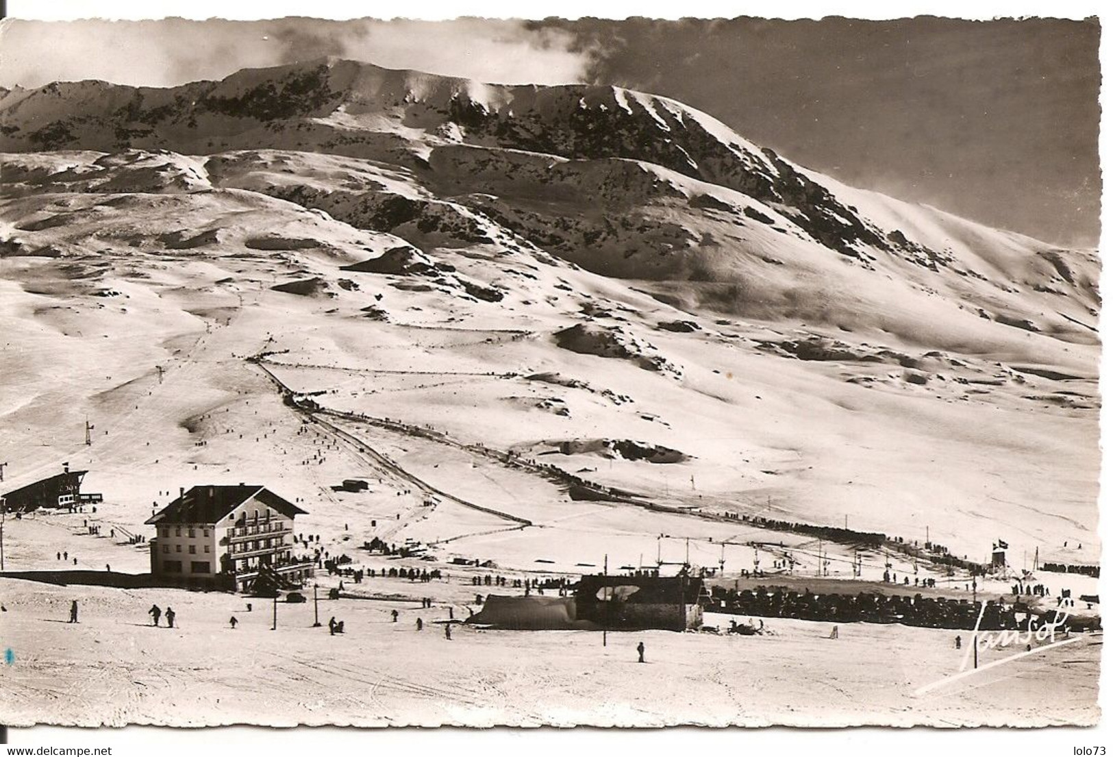 L'Alpe D'Huez - La Piste De Bob, L'Hôtel "Cristinia" Et La Chaîne Des Rousses - Autres & Non Classés