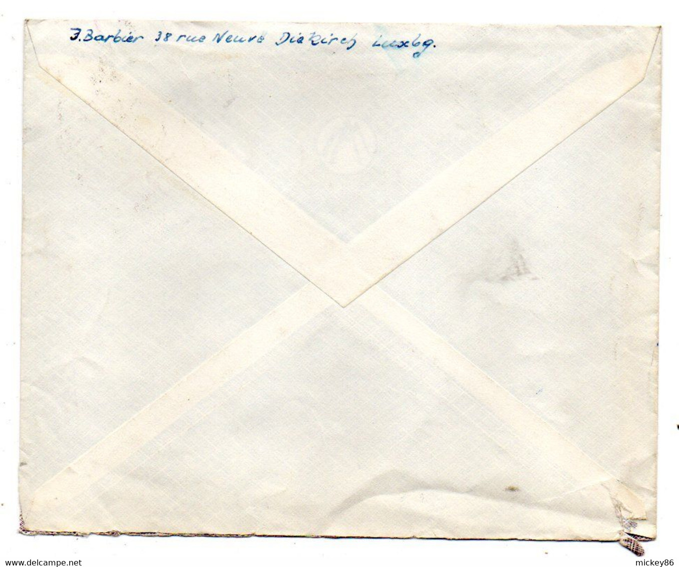 Luxembourg --1959--lettre De DIEKIRCH  Pour St DENIS (France)- Timbre EUROPA  Seul Sur Lettre ......cachet... - Cartas & Documentos