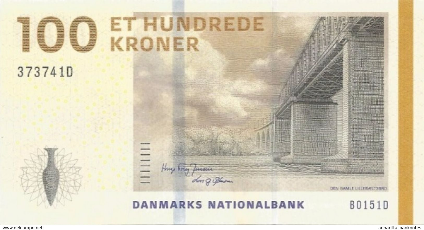 Denmark 100 Kroner 2015, UNC (P-66d, B-936d) - Danemark