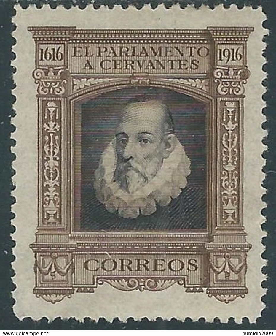 1916 SPAGNA SERVIZIO CERVANTES MH * - RD54-7 - Servicios