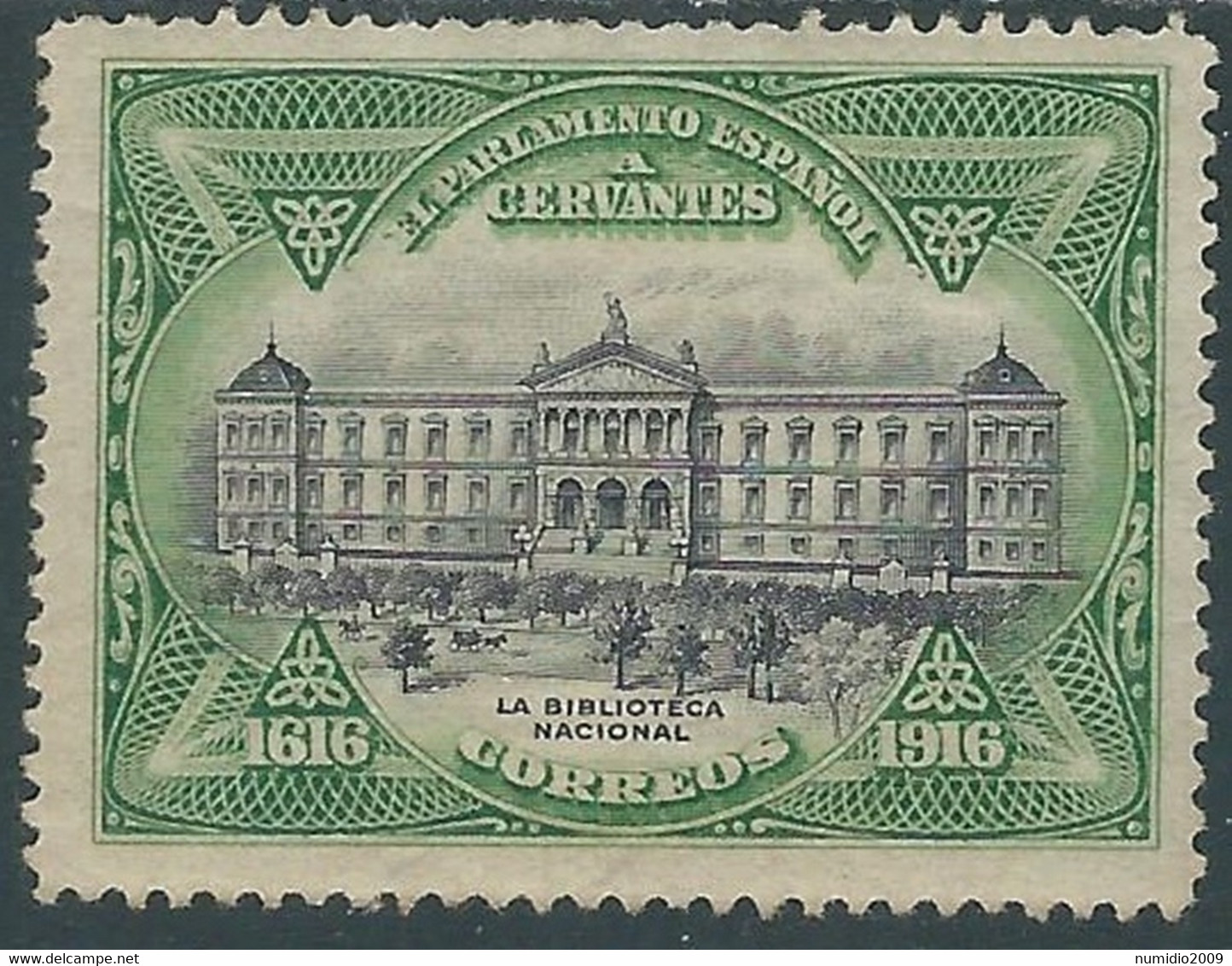 1916 SPAGNA SERVIZIO CERVANTES MH * - RD54-7.2 - Servicios