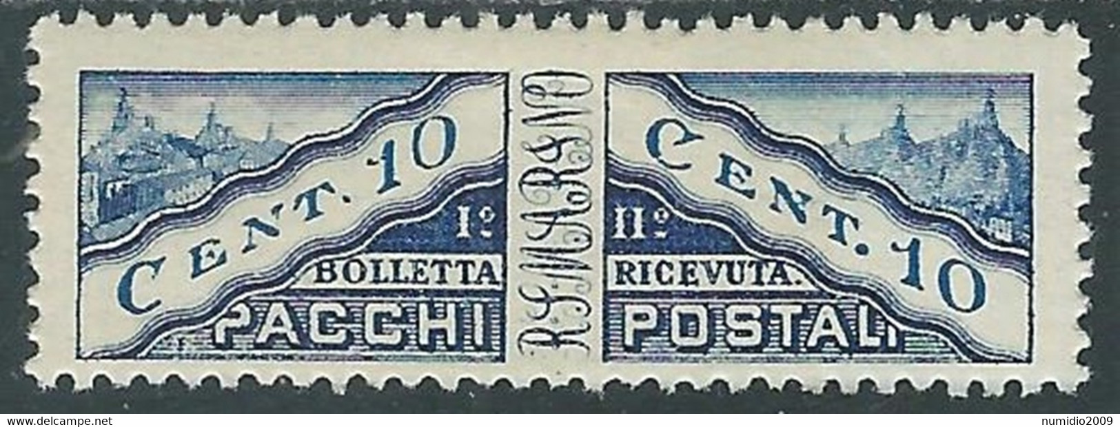 1928 SAN MARINO PACCHI POSTALI 10 CENT MH * - RD54-9 - Pacchi Postali