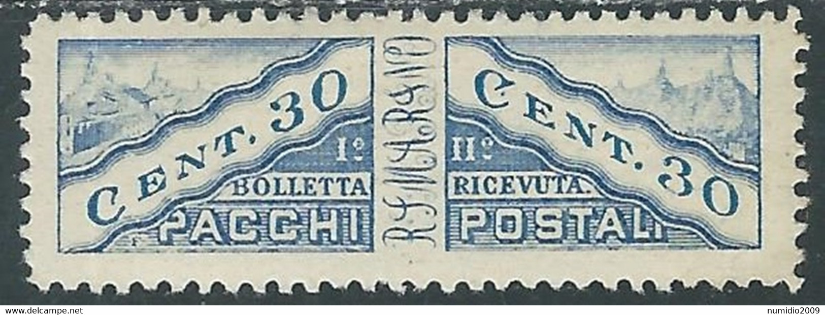 1928 SAN MARINO PACCHI POSTALI 30 CENT MH * - RD54-9 - Paketmarken