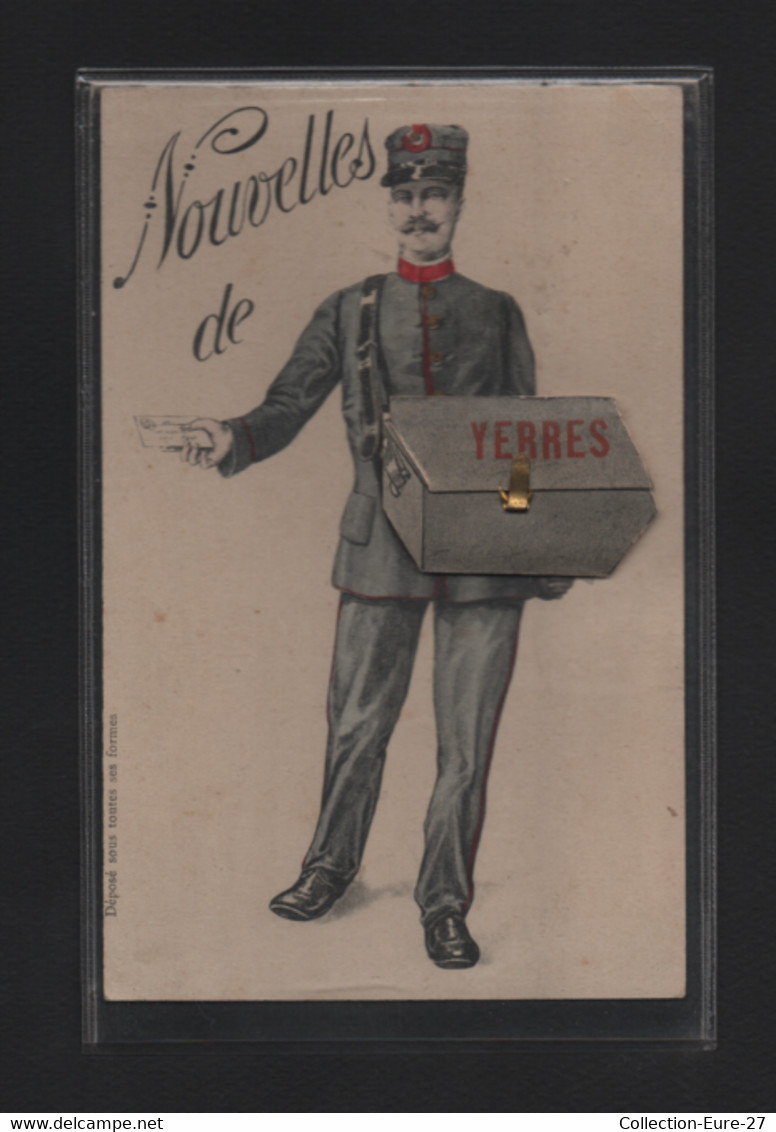 (12/01/21) 91-CPA YERRES - NOUVELLES DE - FACTEUR - CARTE A SYSTEME - Yerres