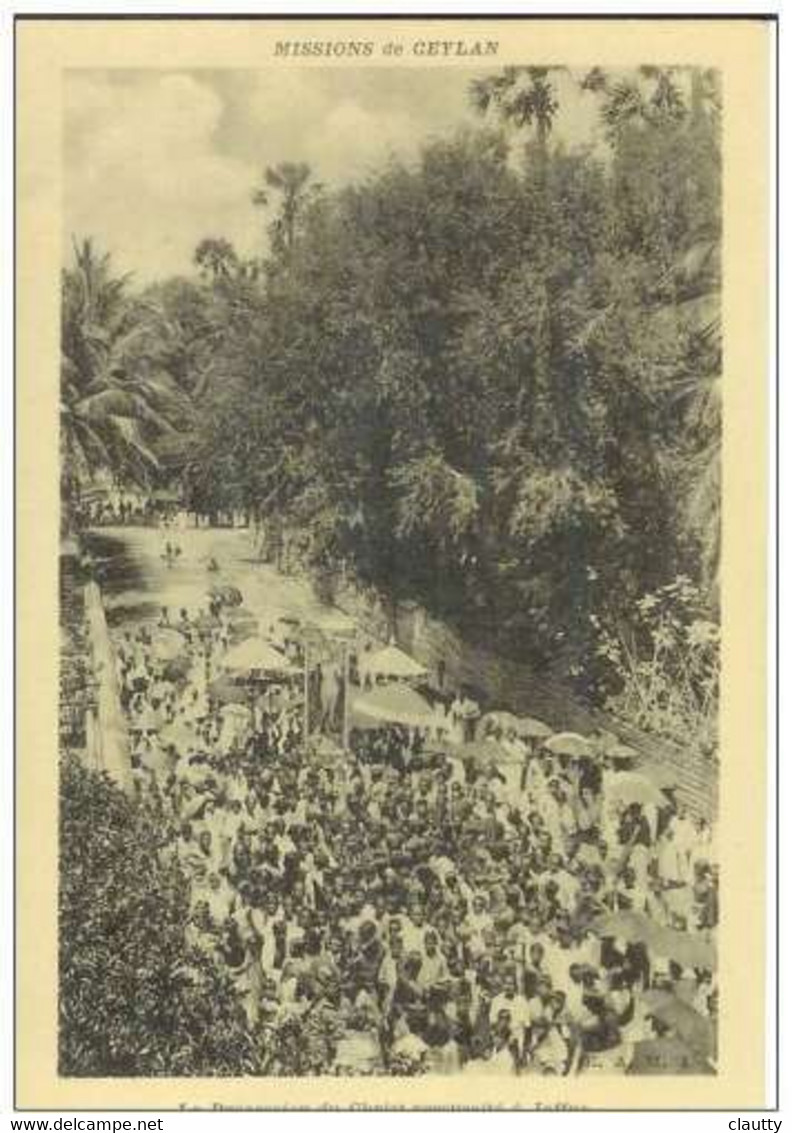 Cpa Ceylan , La Procession Du Christ Ressuscité à Jaffna , Vierge - Lieux Saints