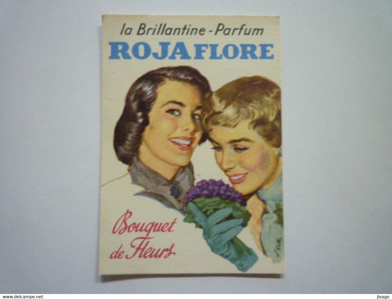 2021 - 203  CARTE  PARFUMEE  " La Brillantine-Parfum  ROJA FLORE  -  Bouquet De Fleurs "   XXX - Non Classificati