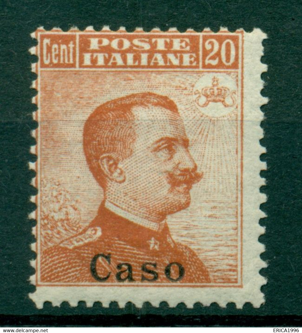V9224 ITALIA OCCUPAZIONI EGEO CASO 1917 Senza Filigrana Sovrastampato, MH* S. 9, Val. Cat. € 180, Buone Condizioni (MC) - Egée (Caso)