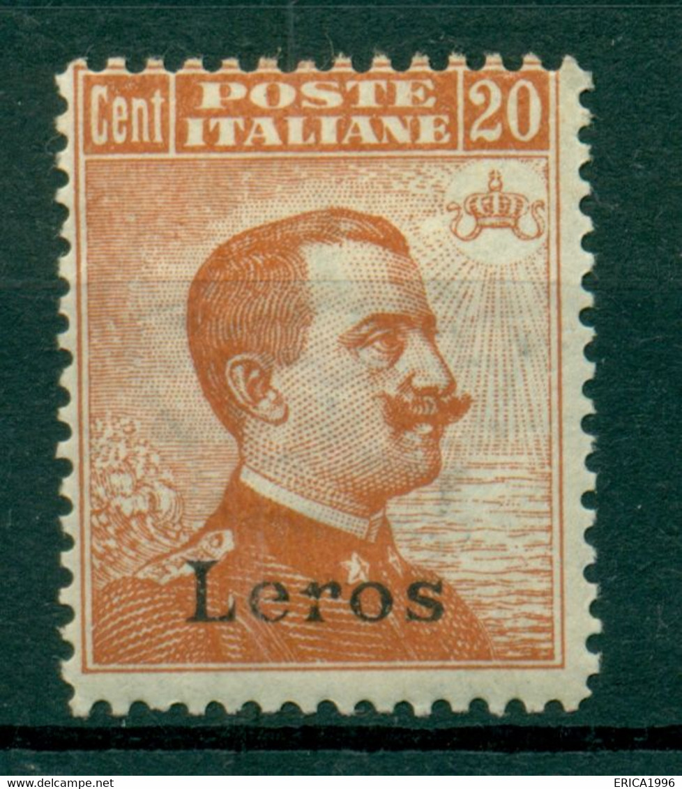 V9226 ITALIA OCCUPAZIONI EGEO LERO 1917 Con Filigrana Sovrastampato, MH* S. 11, Val. Cat. € 220, Buone Condizioni (MC) - Aegean (Lero)