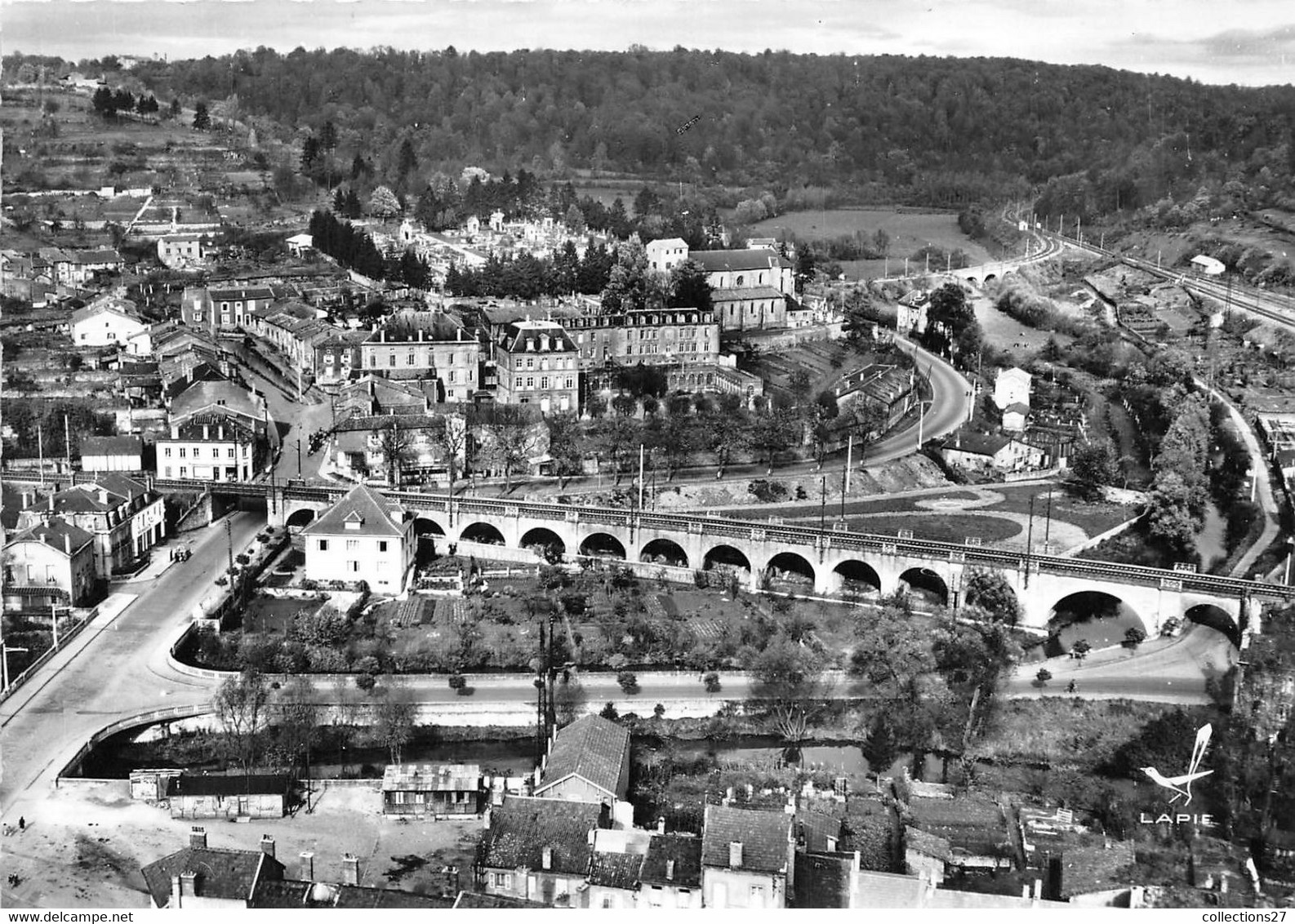 54-LONGUYON- PONT DES DEUX EAUX ET LE VIADUC VUE DU CIEL - Longuyon