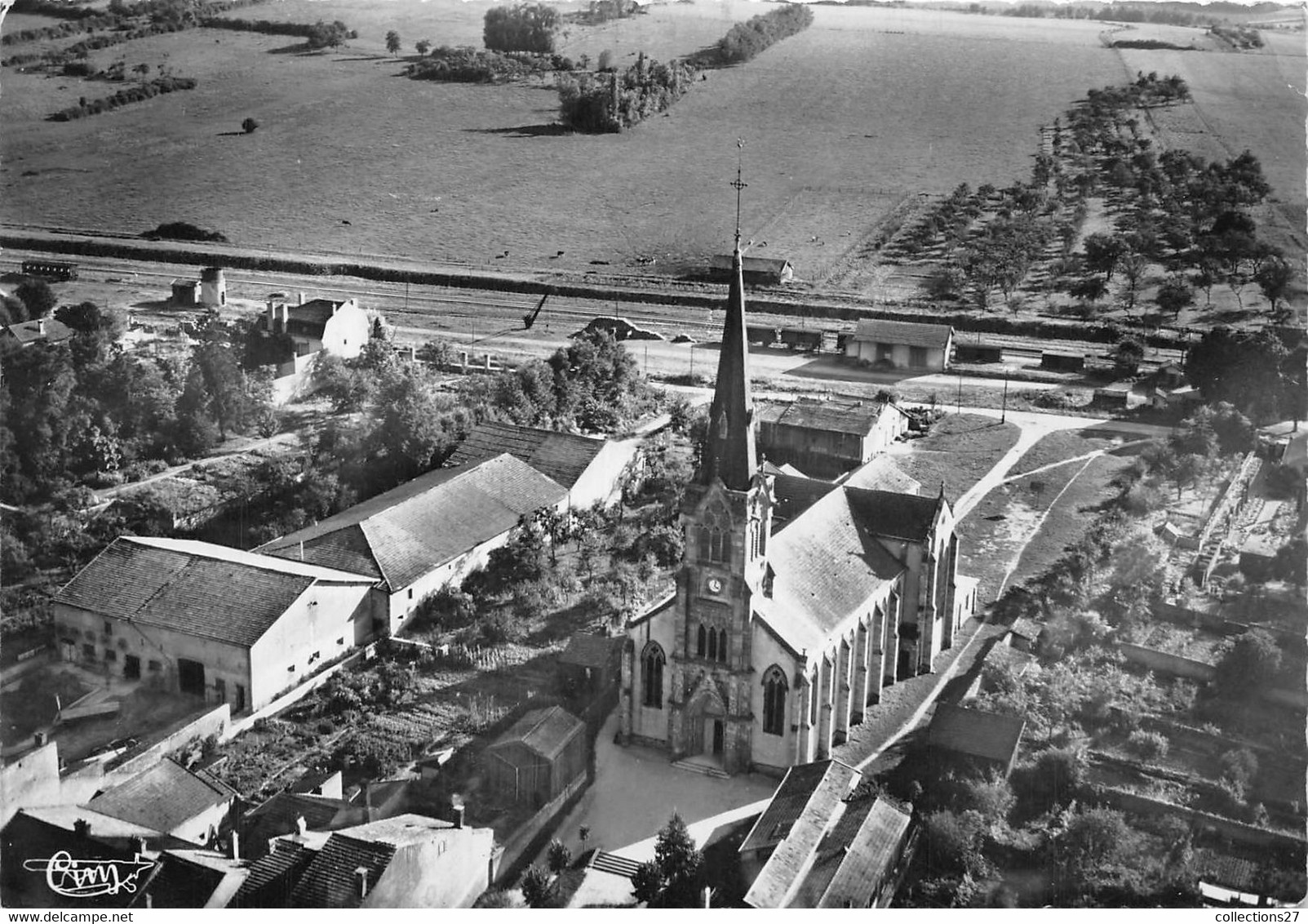 54-GERBEVILLER- VUE AERIENNE DE L'EGLISE - Gerbeviller