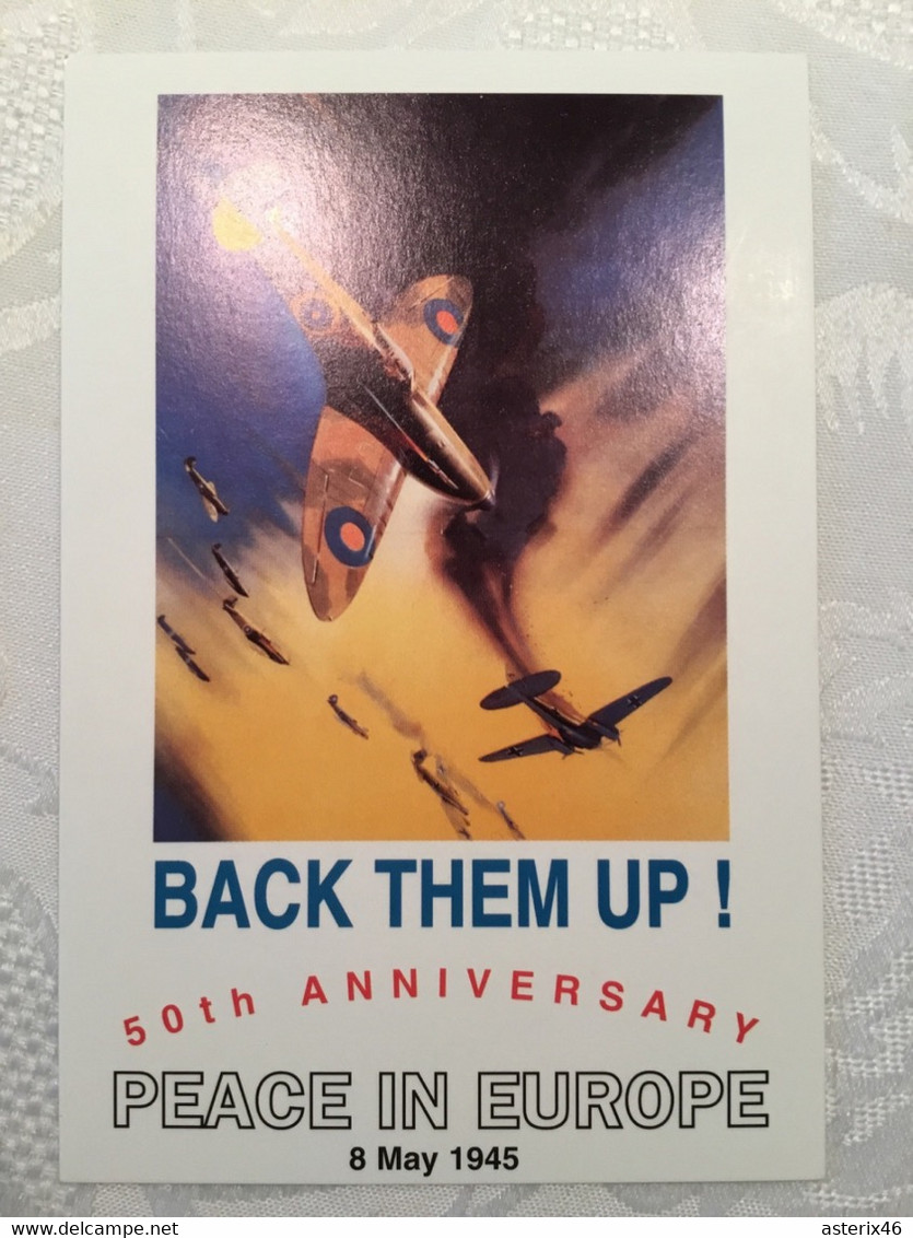 Postkartenserie 50 Jahre Ende 2. Weltkrieg Plakate Reproduktionen 1995 + Erklärungsbuch - Collections, Lots & Séries