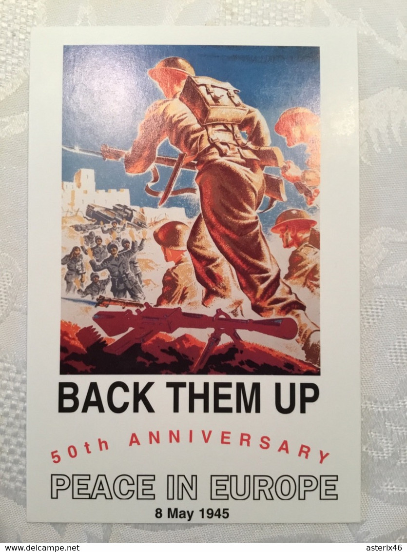 Postkartenserie 50 Jahre Ende 2. Weltkrieg Plakate Reproduktionen 1995 + Erklärungsbuch
