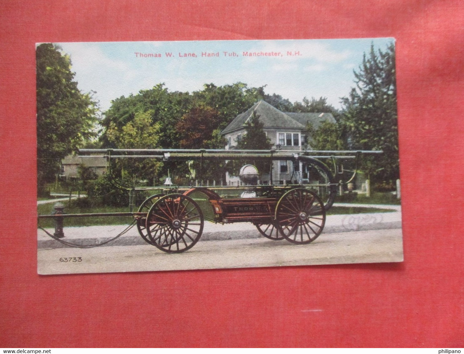 Thomas W Lane  Hand Tub New Hampshire > Manchester     Fire Department  >      Ref 4593 - Manchester