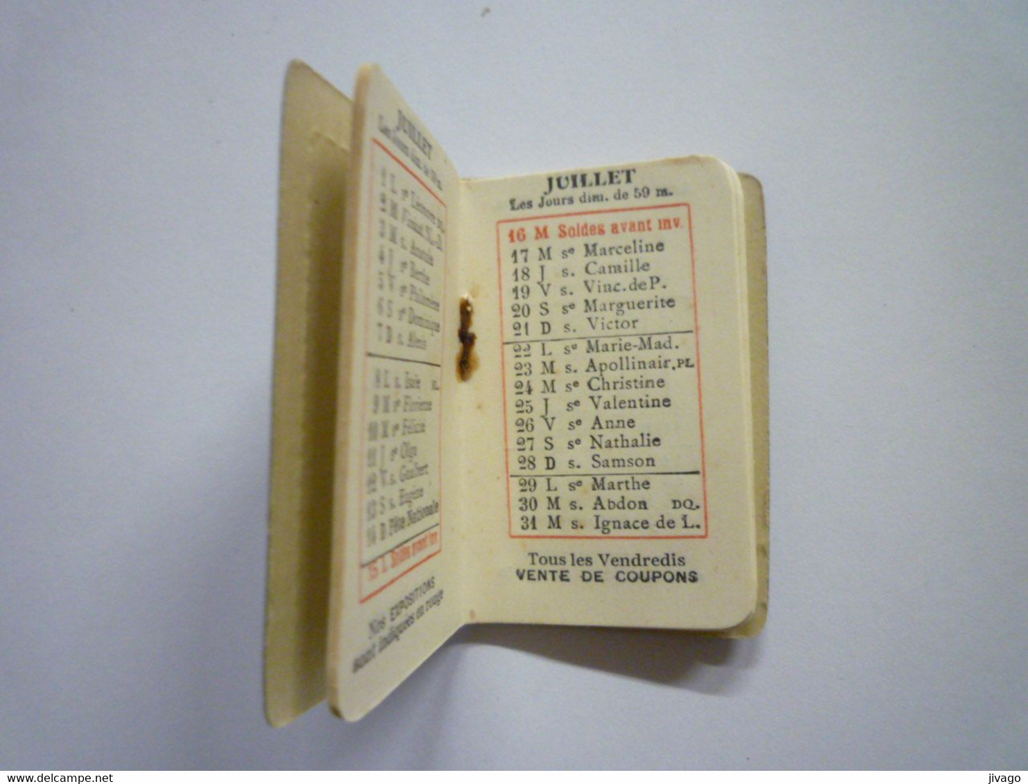 2021 - 220  Joli MINI CALENDRIER 1918  (format 3,5 X 5,5 Cm)   XXX - Kleinformat : 1921-40