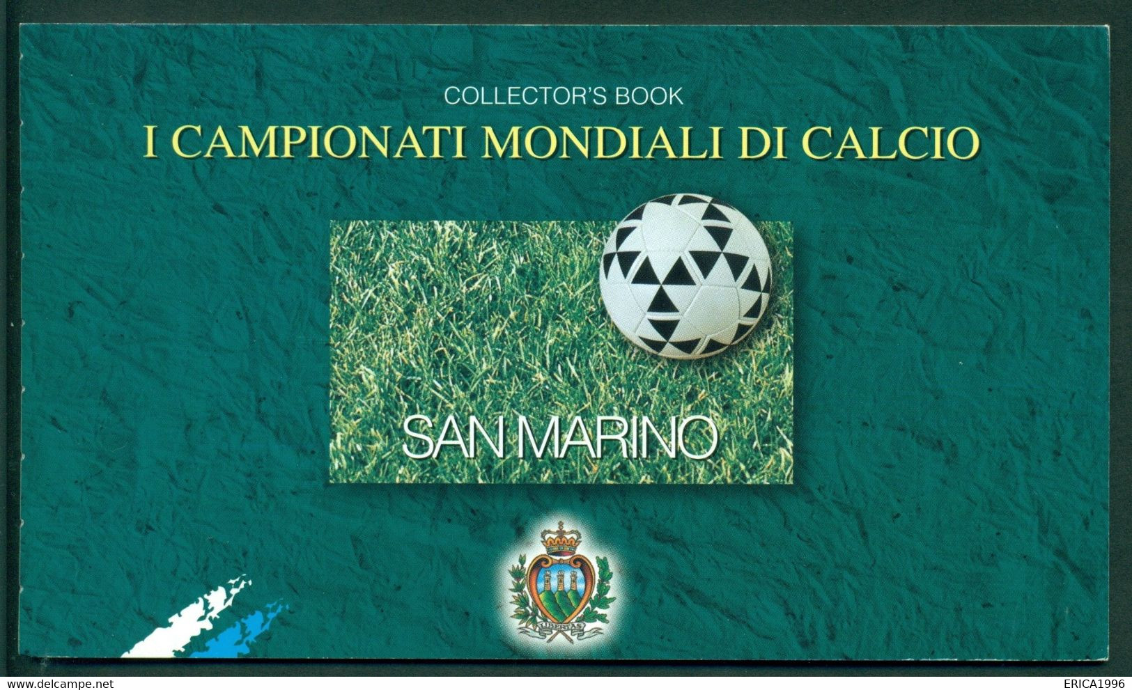 V9447 SAN MARINO 1998 Campionati Mondiali Di Calcio Francia 98, Libretto MNH**, 22 Pagine Con 3 Blocchi Di 4 Con 2 Appen - Booklets