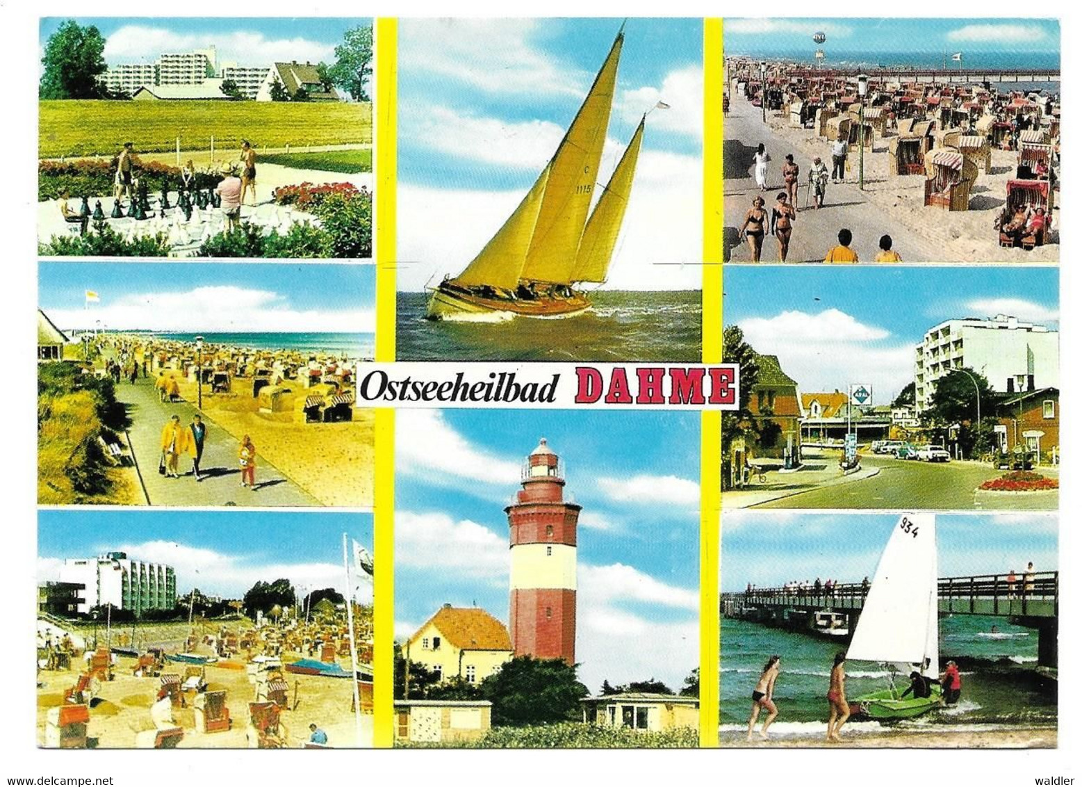 2435  OSTSEEBAD DAHME - MEHRBILD  1983 - Dahme