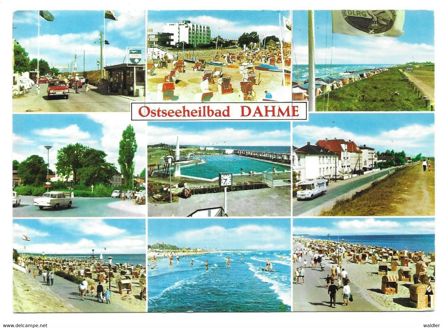 2435  OSTSEEBAD DAHME - MEHRBILD  1984 - Dahme