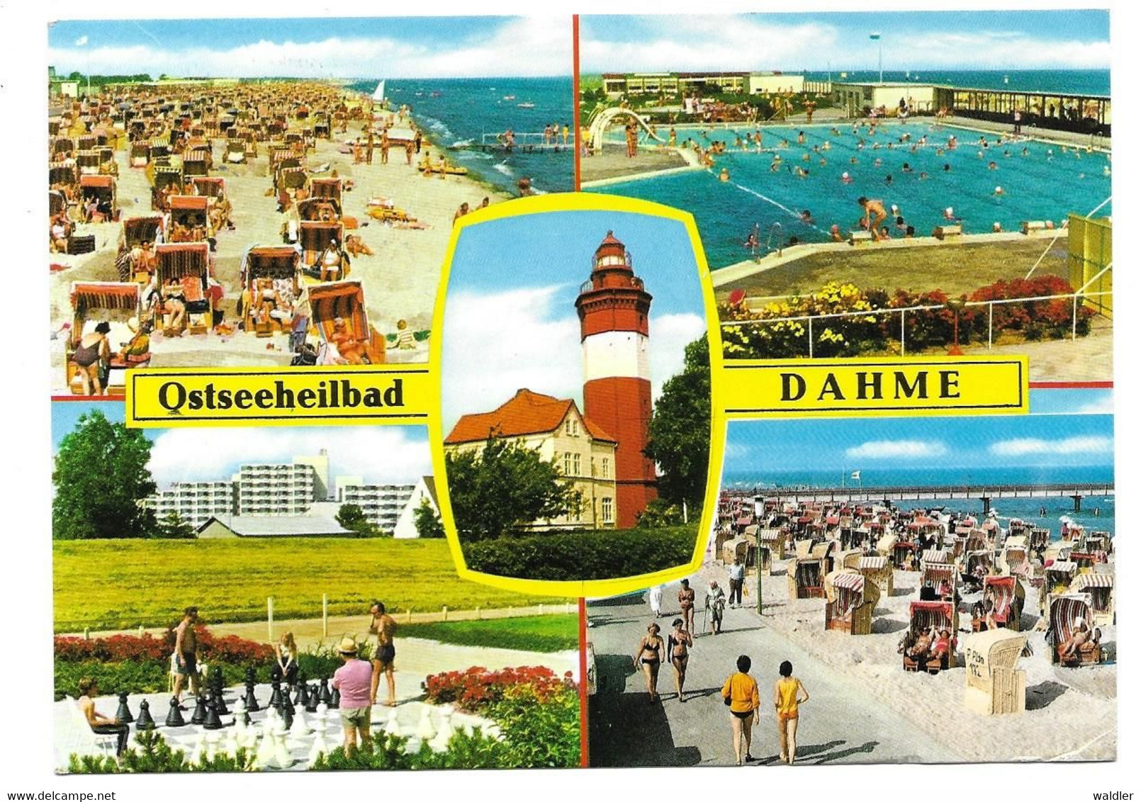 2435  OSTSEEBAD DAHME - MEHRBILD  1982 - Dahme