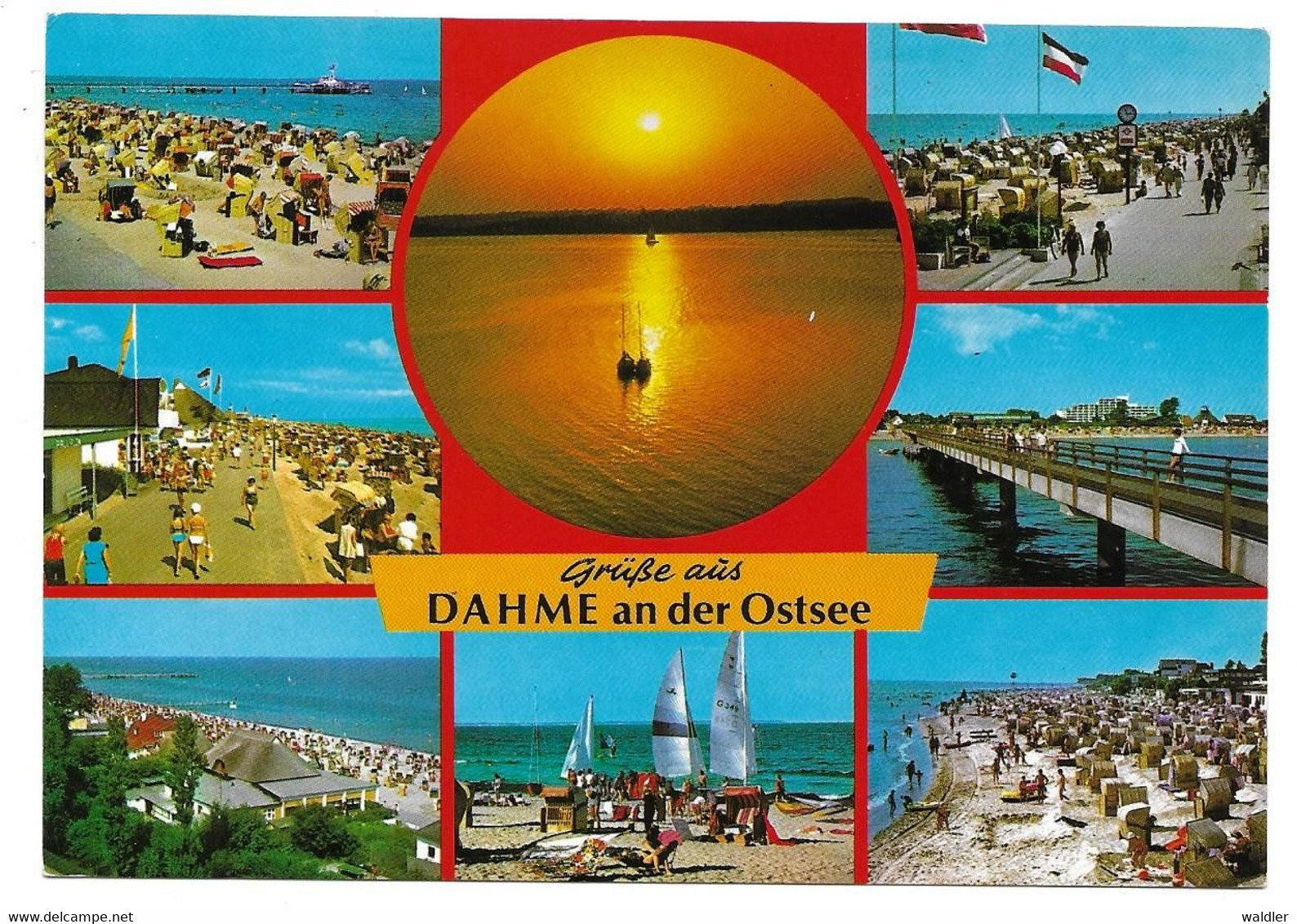 2435  OSTSEEBAD DAHME - MEHRBILD  1987 - Dahme