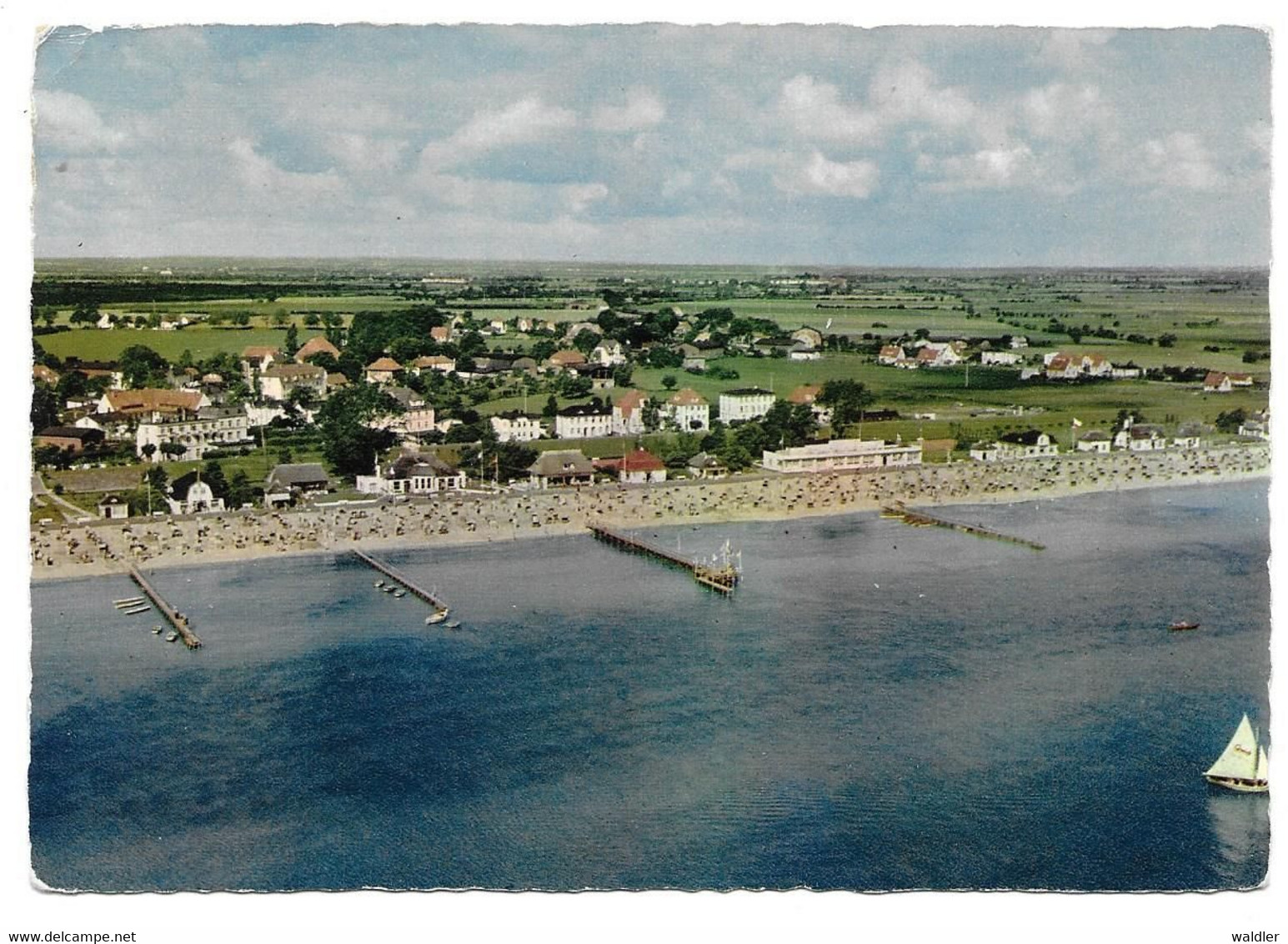 2435  OSTSEEBAD DAHME - LUFTBILD  1962 - Dahme