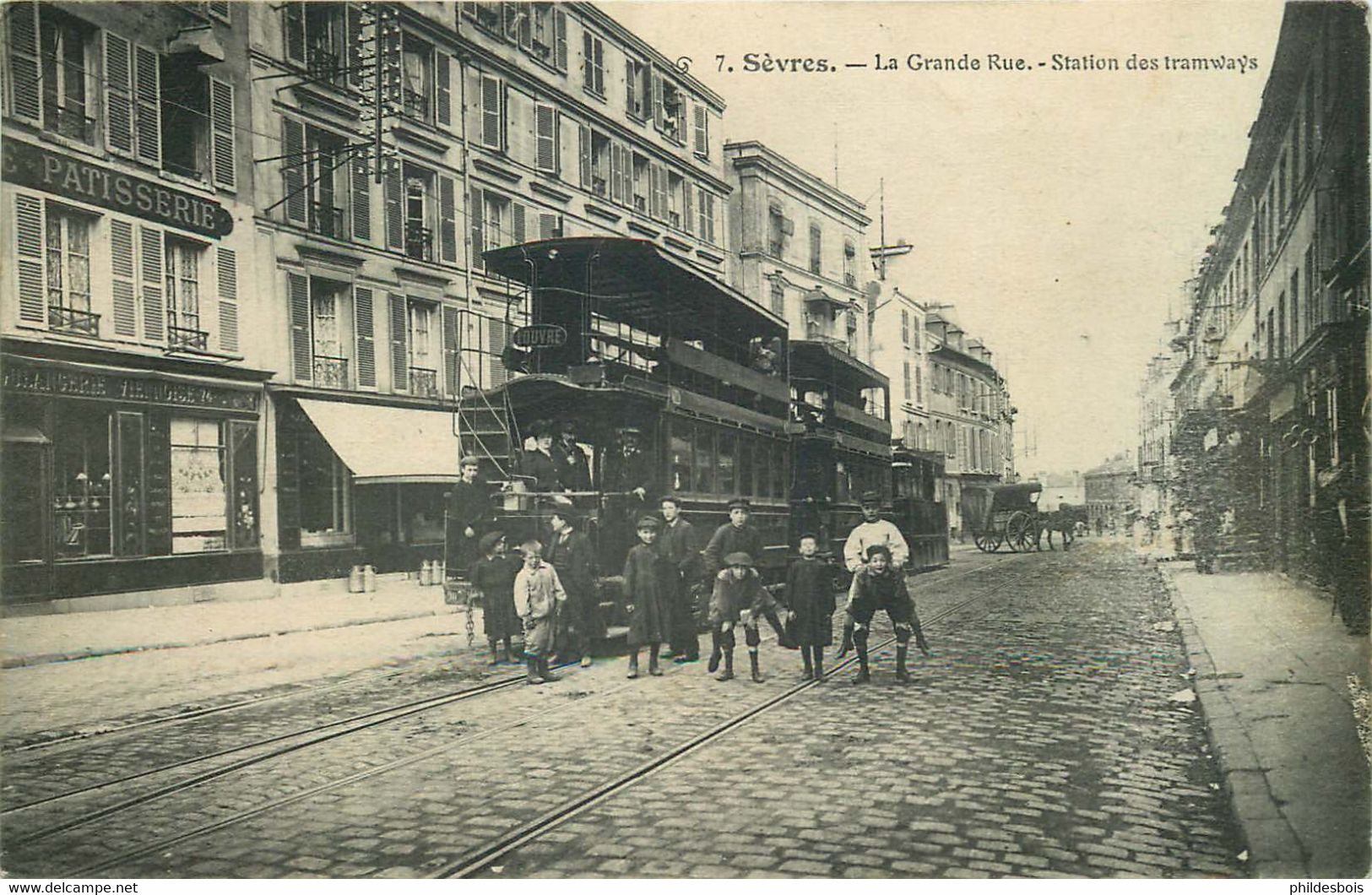 HAUTS DE SEINE  SEVRES  La Grande Rue Station Des TRAMWAYS - Sevres